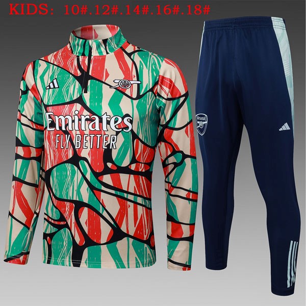 Ninos Sudadera De Training Arsenal 2025-26 Verde Rojo